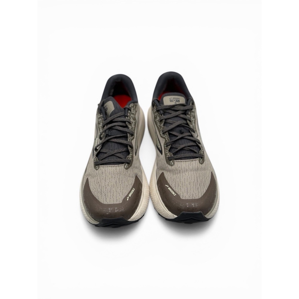 Brooks‎ Divide 5 Mens Size 12 D Brown Gray Trail Running Sneakers Comfort Shoes